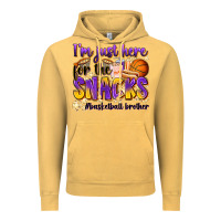 Vintage Mustard i'm just here for the snacks #basketball brother Vintage Hoodie - Zillion Design Studio