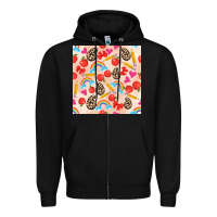Black back to school seamless pattern 6 (3600x3600) Zipper Hoodie - AdoDesignShop