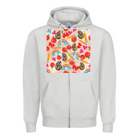 Dove Grey back to school seamless pattern 6 (3600x3600) Zipper Hoodie - AdoDesignShop