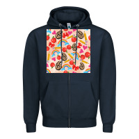 Navy back to school seamless pattern 6 (3600x3600) Zipper Hoodie - AdoDesignShop