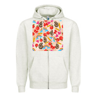 Oatmeal Heather back to school seamless pattern 6 (3600x3600) Zipper Hoodie - AdoDesignShop