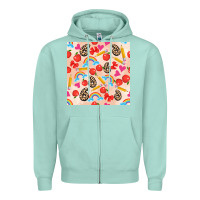Seafoam back to school seamless pattern 6 (3600x3600) Zipper Hoodie - AdoDesignShop