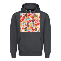 Smoke back to school seamless pattern 6 (3600x3600) Zipper Hoodie - AdoDesignShop