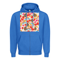 True Royal back to school seamless pattern 6 (3600x3600) Zipper Hoodie - AdoDesignShop