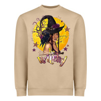 Mushroom Be Witchy Black Witch Heavyweight Sweatshirt - texasbilliewilder