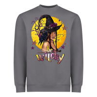 Storm Be Witchy Black Witch Heavyweight Sweatshirt - texasbilliewilder