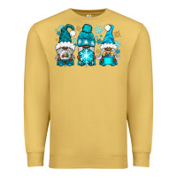 Antique Gold winter afro gnomies Premium Sweatshirt - NancyCooperArtShop