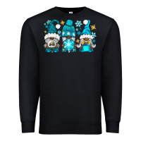 Black winter afro gnomies Premium Sweatshirt - NancyCooperArtShop