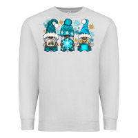 Dove Grey winter afro gnomies Premium Sweatshirt - NancyCooperArtShop