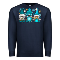 Navy winter afro gnomies Premium Sweatshirt - NancyCooperArtShop