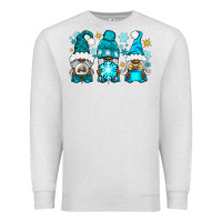 Oatmeal Heather winter afro gnomies Premium Sweatshirt - NancyCooperArtShop