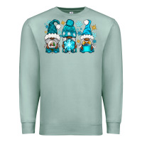 Seafoam winter afro gnomies Premium Sweatshirt - NancyCooperArtShop