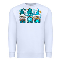 White winter afro gnomies Premium Sweatshirt - NancyCooperArtShop