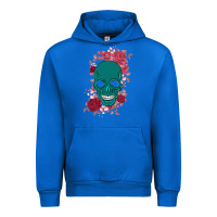 Cobalt Skull with flowers Urban Hoodie - Bettercallsaul