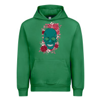Emerald Skull with flowers Urban Hoodie - Bettercallsaul