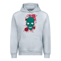 Heather Grey Skull with flowers Urban Hoodie - Bettercallsaul