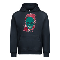 Navy Skull with flowers Urban Hoodie - Bettercallsaul