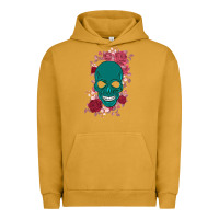 Pigment Peanut Butter Skull with flowers Urban Hoodie - Bettercallsaul