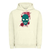 Pigment Pistachio Skull with flowers Urban Hoodie - Bettercallsaul