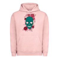 Pigment Salmon Skull with flowers Urban Hoodie - Bettercallsaul