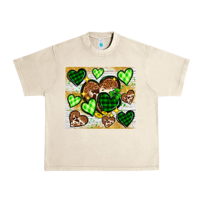 St. Patrick's Day Hearts Tumbler Urban Heavy Tee by Neo Western | Teevron