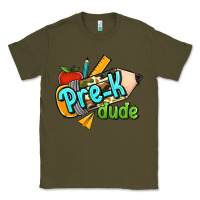 Army Green pre k dude Classic Tee - RanaPortraitStore