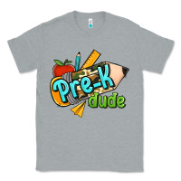 Heather Grey pre k dude Classic Tee - RanaPortraitStore