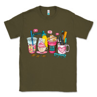 Army Green teacher coffee cup Classic Tee - AdoDesignShop