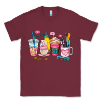 Burgundy teacher coffee cup Classic Tee - AdoDesignShop