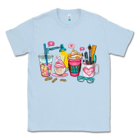 Dusty Blue teacher coffee cup Classic Tee - AdoDesignShop
