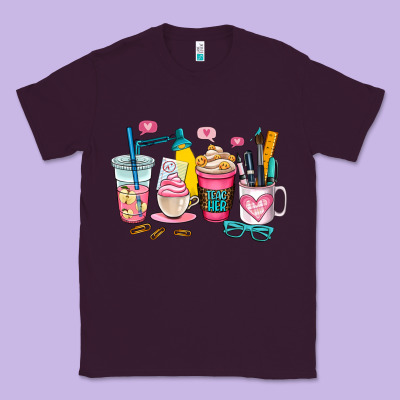 Teacher Coffee Cup Classic Tee Designed By Adodesignshop