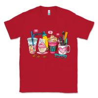 Red teacher coffee cup Classic Tee - AdoDesignShop