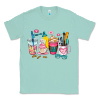 Seafoam teacher coffee cup Classic Tee - AdoDesignShop