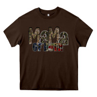 Chocolate Brown mama of both Heavy Core Tee - RacoonDesign