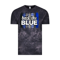 Cloud Black Back the blue brushstrokes Vintage Tee - Neo Western