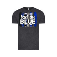 Vintage Black Back the blue brushstrokes Vintage Tee - Neo Western