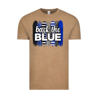 Vintage Coffee Back the blue brushstrokes Vintage Tee - Neo Western