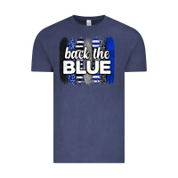 Vintage Denim Back the blue brushstrokes Vintage Tee - Neo Western