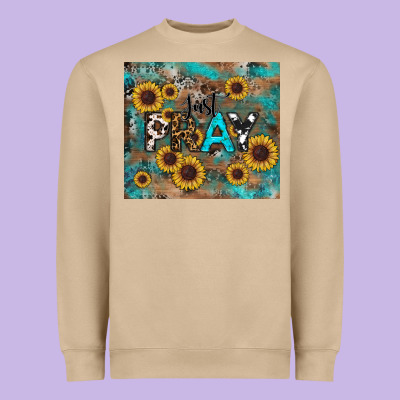 Just Pray Tumbler Heavyweight Sweatshirt Designed By Ranaportraitstore