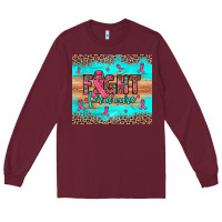 Burgundy fight for a cure Long Sleeve Tee - JahusDesignShop