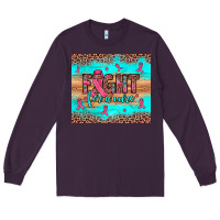 Plum fight for a cure Long Sleeve Tee - JahusDesignShop