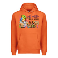 Carrot i just want to stay home and craft Premium Hoodie - LillyAllenDesigns