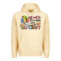Pina Colada i just want to stay home and craft Premium Hoodie - LillyAllenDesigns