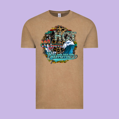 Hot Mom Summer Vintage Tee Designed By Sublimationcraftshop
