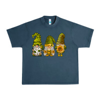 Midnight Navy sunflower gnomies Urban Heavy Tee - BarkalooDesign