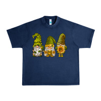 Navy sunflower gnomies Urban Heavy Tee - BarkalooDesign