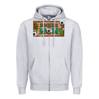 Heather Grey soccer mom with ball and cactus and serape licanse plate Zipper Hoodie - Artiststas