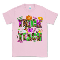 Bubblegum Pink trick or teach Classic Tee - AdoDesignShop