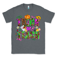 Charcoal Heather trick or teach Classic Tee - AdoDesignShop