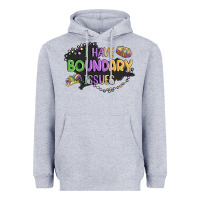 Heather Grey ı have boundary ıssues Heavyweight Hoodie - MaliasSmallBusiness